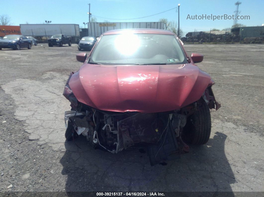 2019 Nissan Sentra Sv Red vin: 3N1AB7APXKY221507