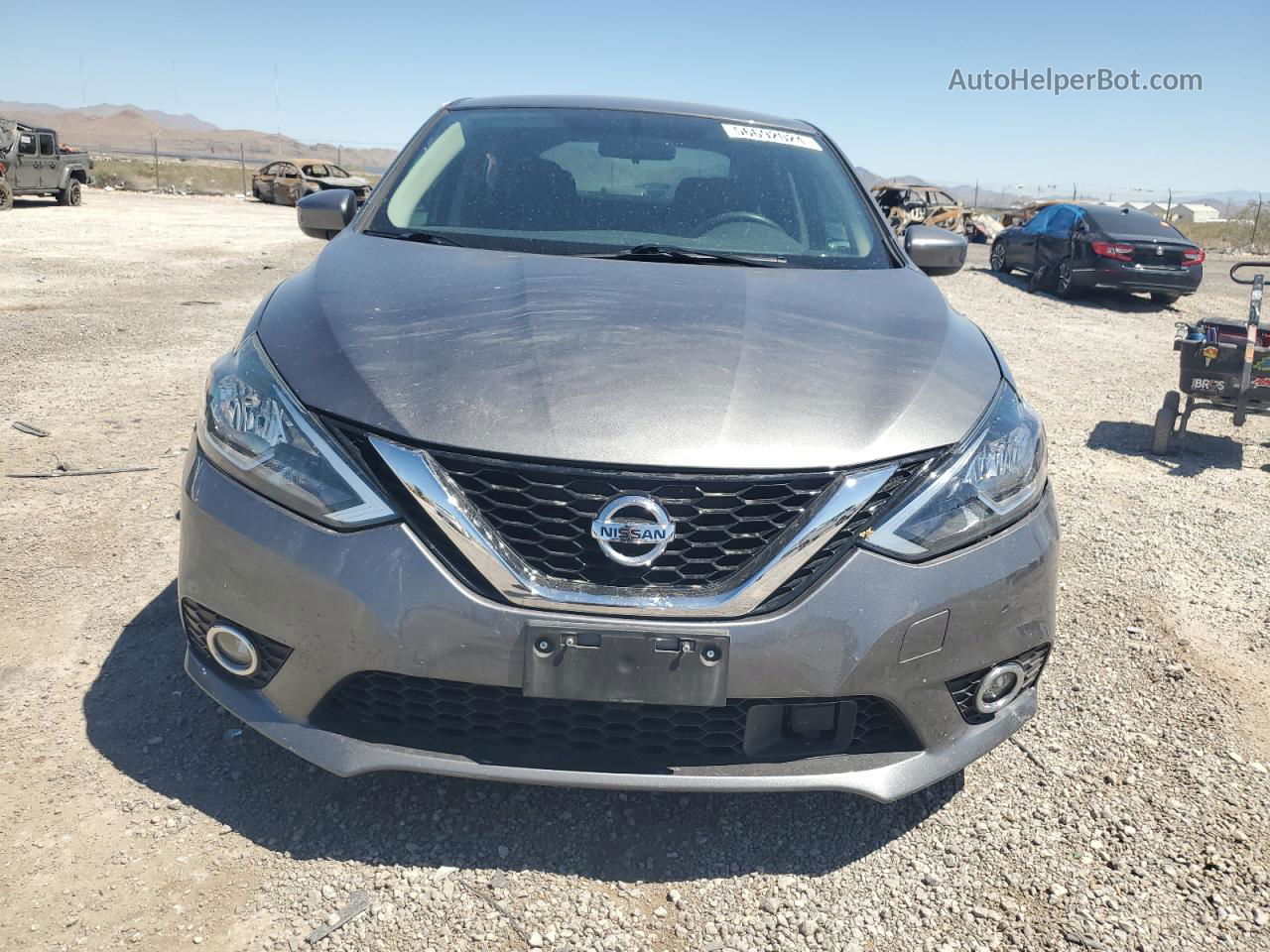 2019 Nissan Sentra S Gray vin: 3N1AB7APXKY223211