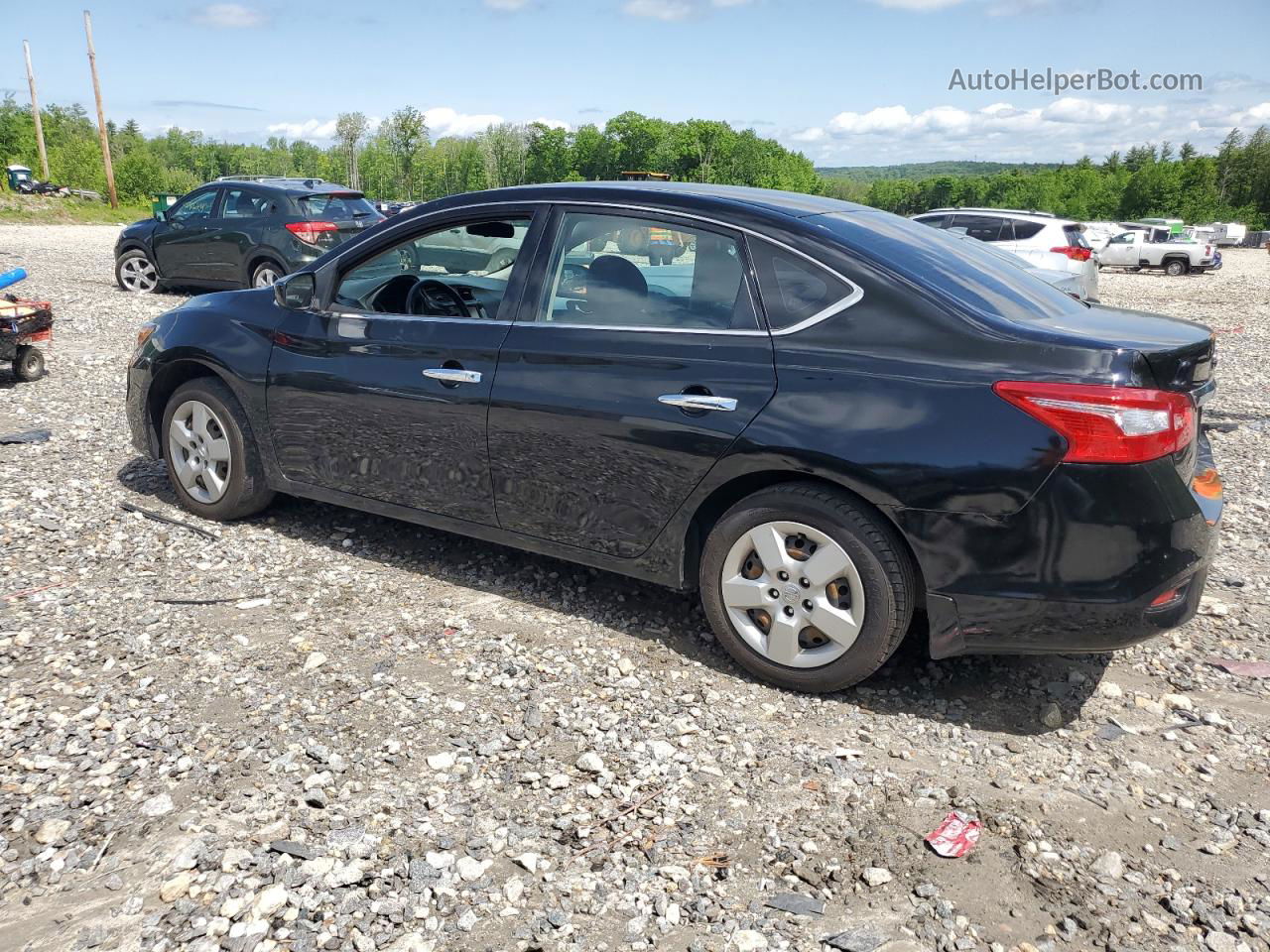 2019 Nissan Sentra S Черный vin: 3N1AB7APXKY227159