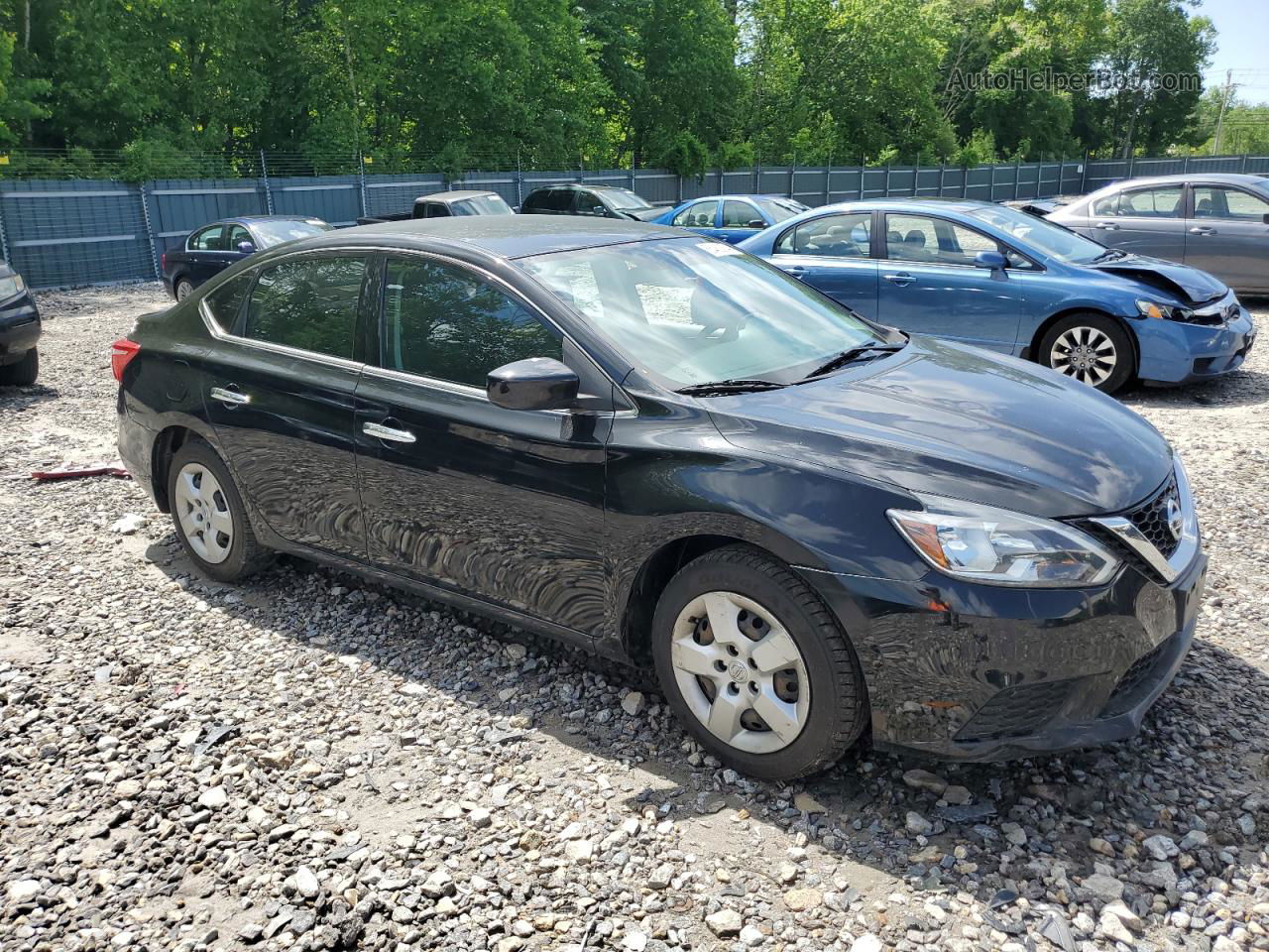 2019 Nissan Sentra S Black vin: 3N1AB7APXKY227159