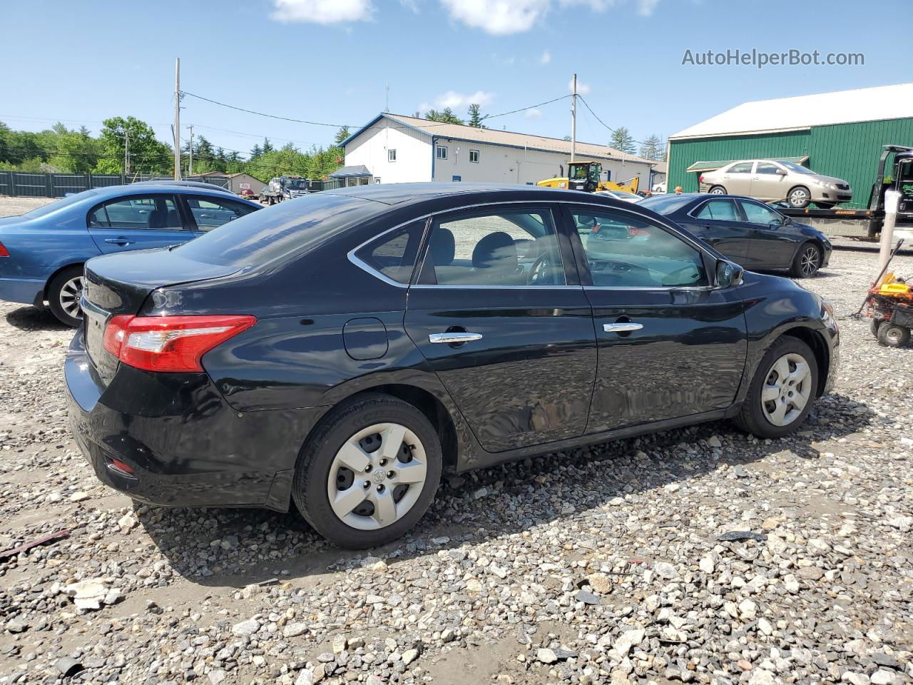 2019 Nissan Sentra S Black vin: 3N1AB7APXKY227159