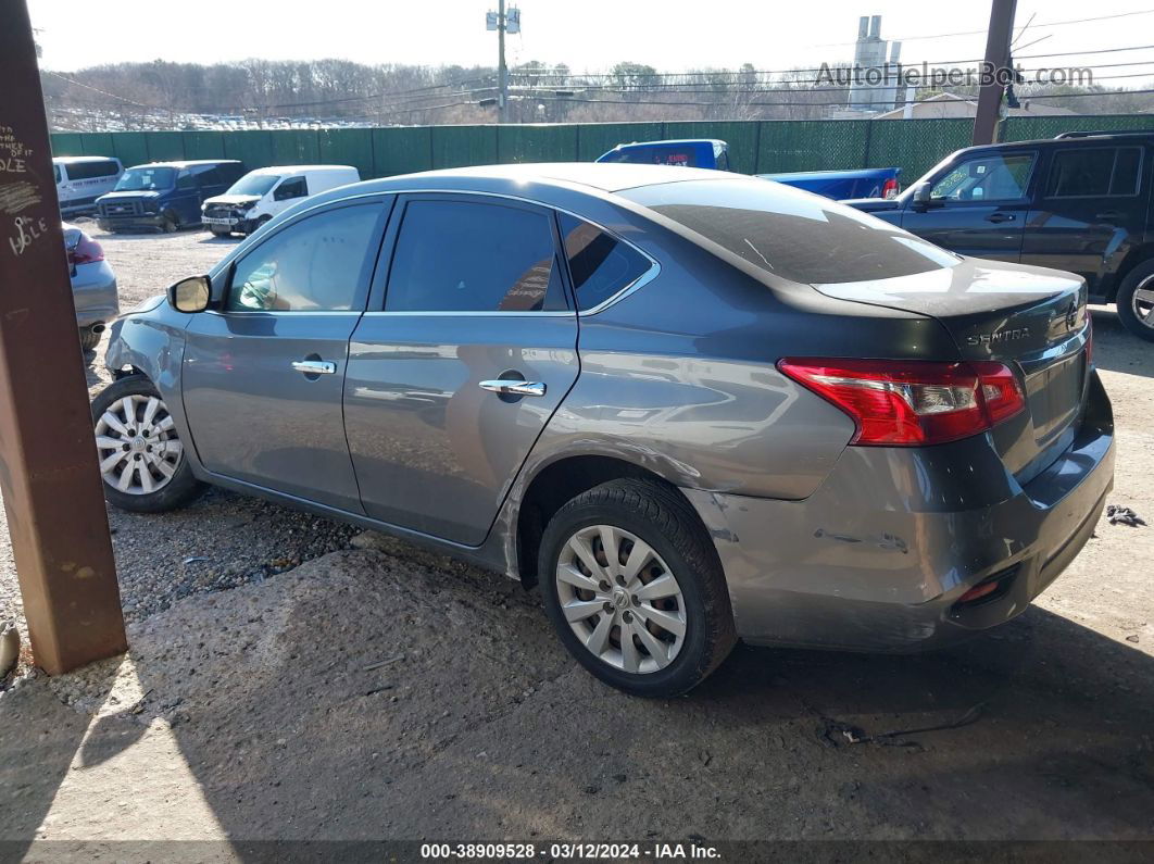 2019 Nissan Sentra S Gray vin: 3N1AB7APXKY232068