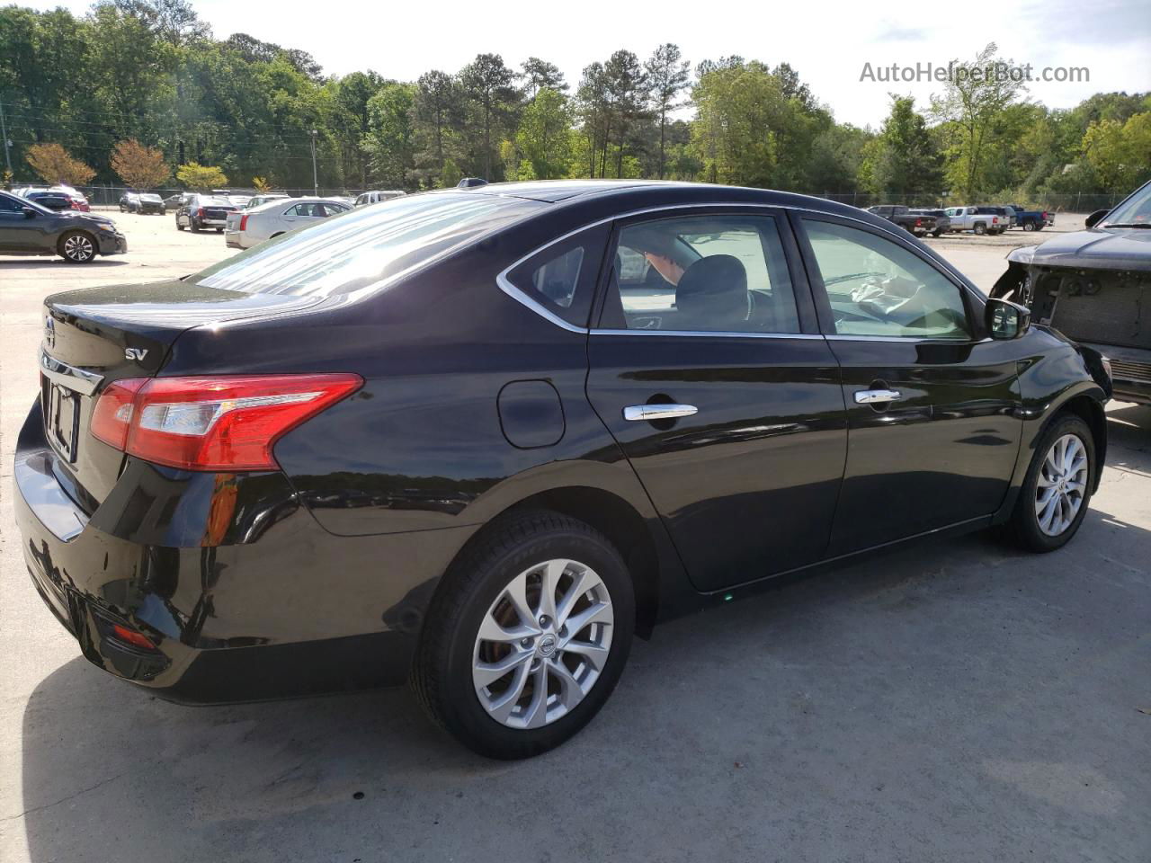 2019 Nissan Sentra S Black vin: 3N1AB7APXKY241093