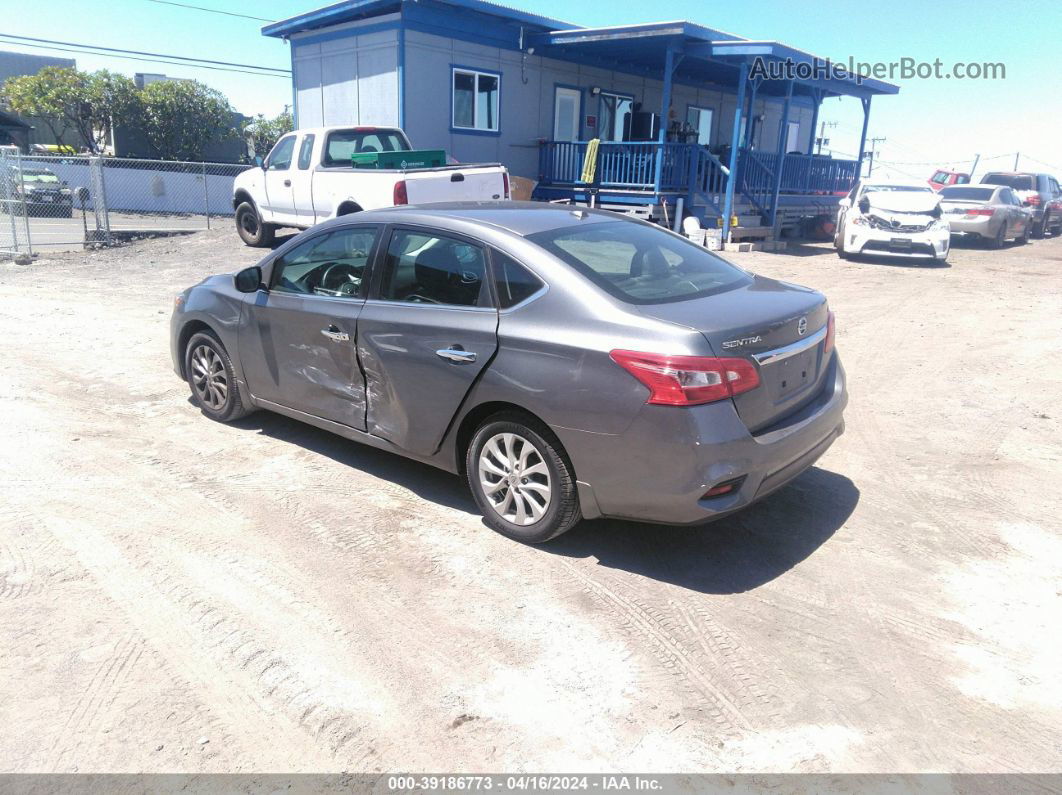 2019 Nissan Sentra Sv Серый vin: 3N1AB7APXKY287748