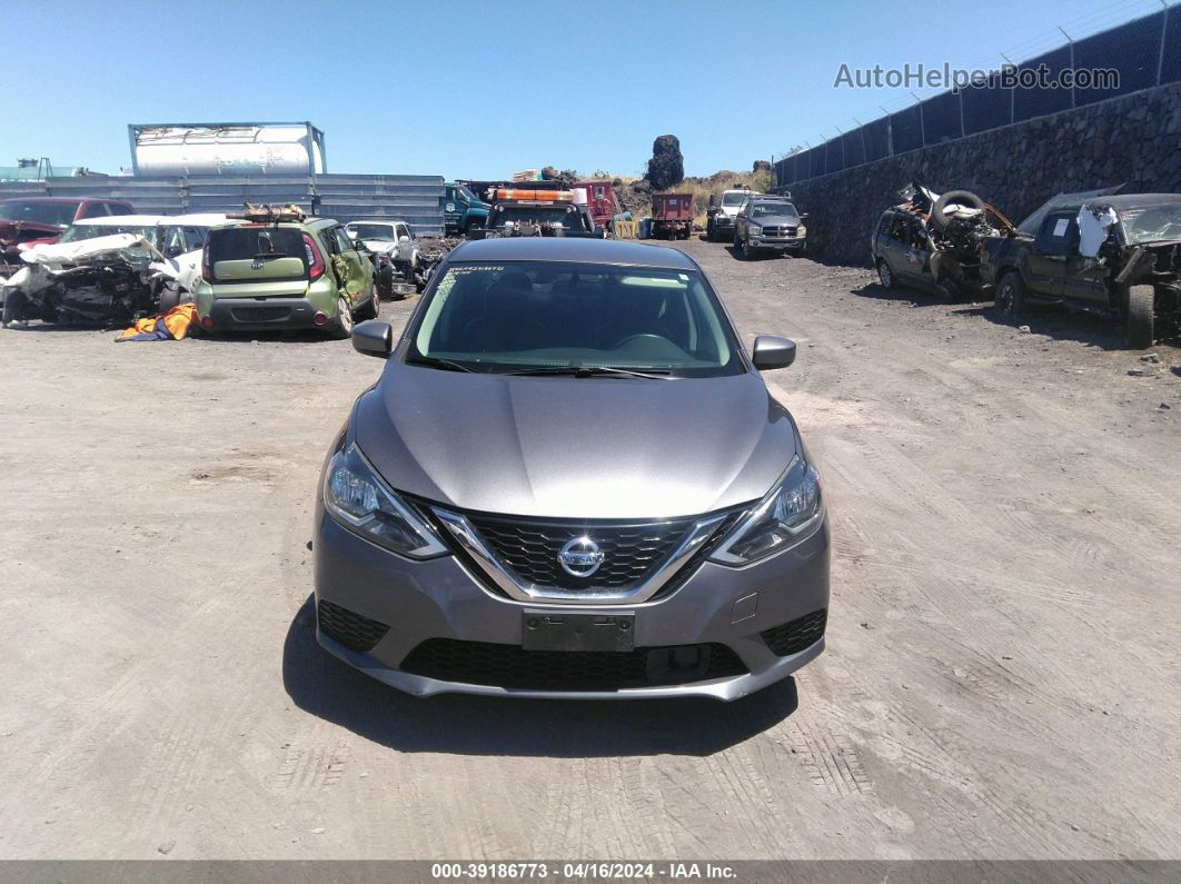 2019 Nissan Sentra Sv Gray vin: 3N1AB7APXKY287748