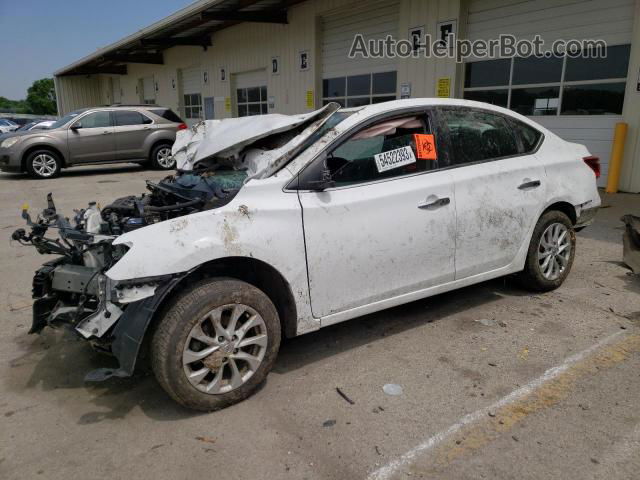 2019 Nissan Sentra S White vin: 3N1AB7APXKY287927