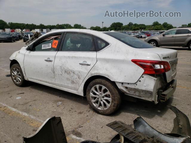 2019 Nissan Sentra S White vin: 3N1AB7APXKY287927