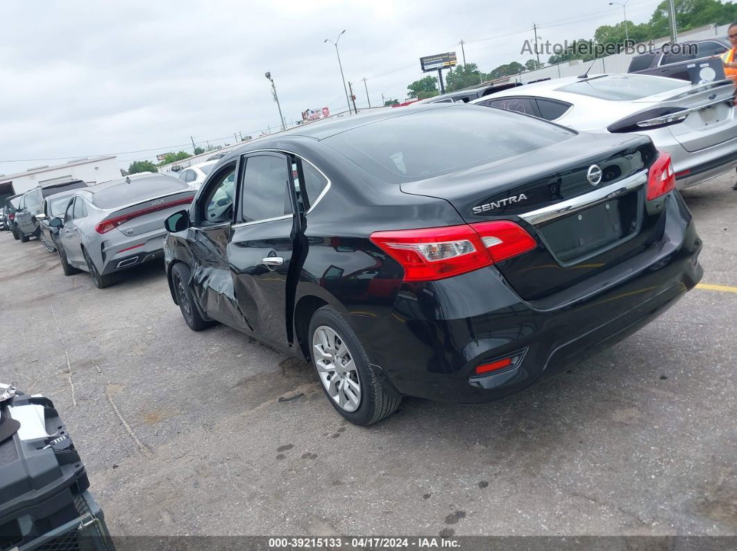 2019 Nissan Sentra S Black vin: 3N1AB7APXKY292951