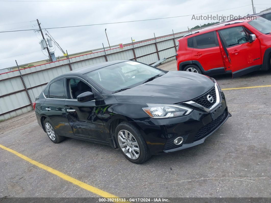 2019 Nissan Sentra S Black vin: 3N1AB7APXKY292951