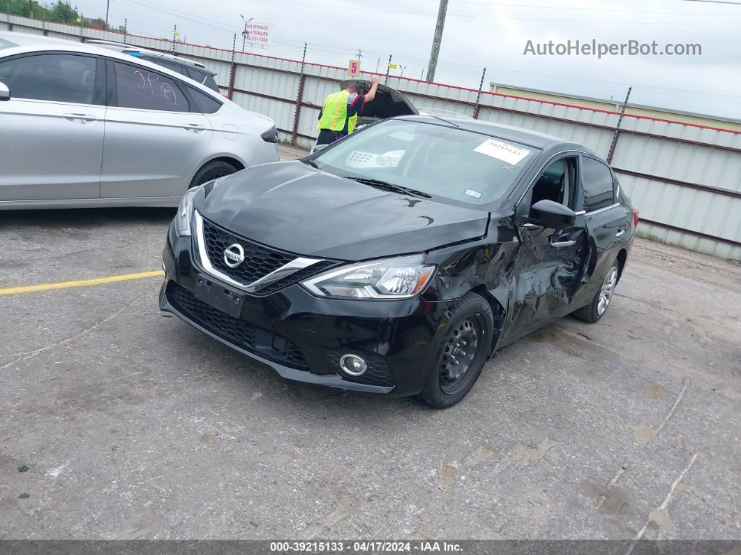 2019 Nissan Sentra S Black vin: 3N1AB7APXKY292951