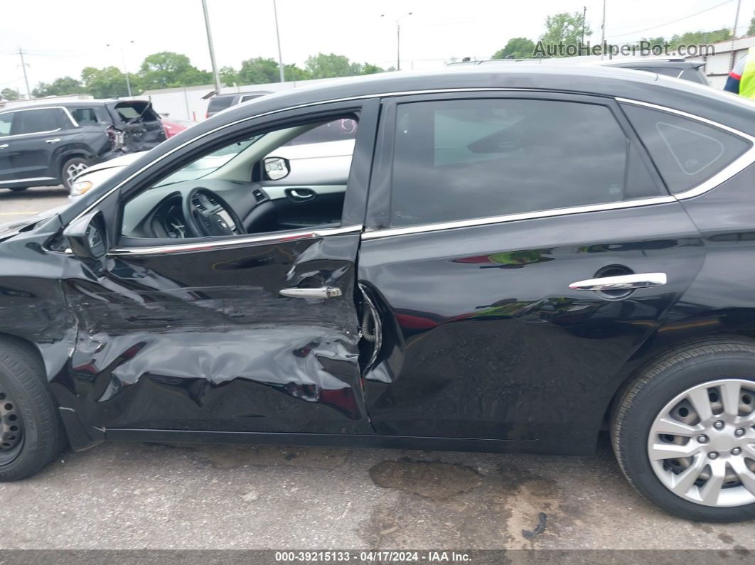 2019 Nissan Sentra S Black vin: 3N1AB7APXKY292951