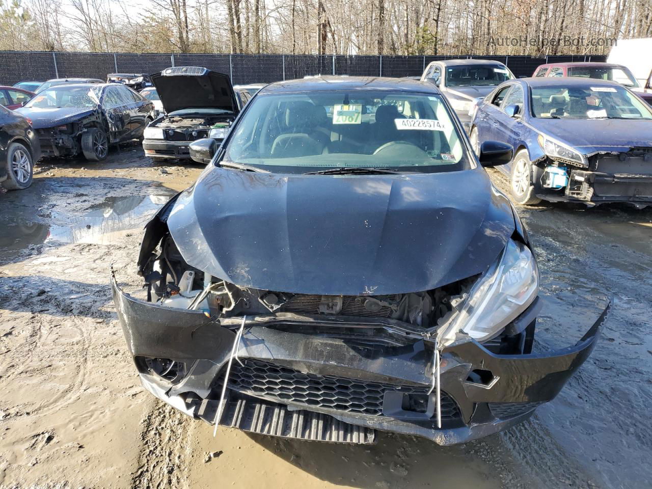 2019 Nissan Sentra S Black vin: 3N1AB7APXKY300885