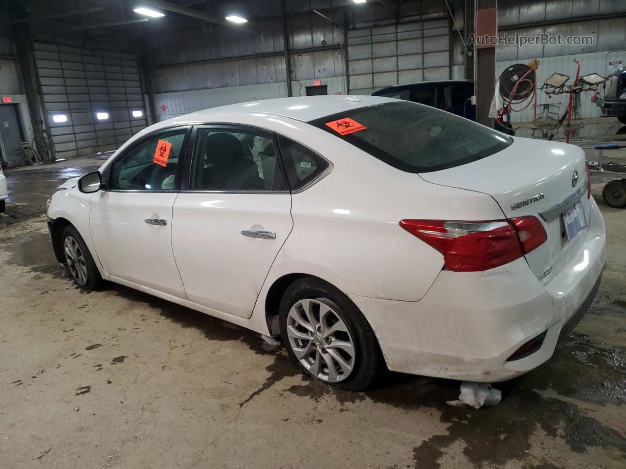 2019 Nissan Sentra S White vin: 3N1AB7APXKY301079