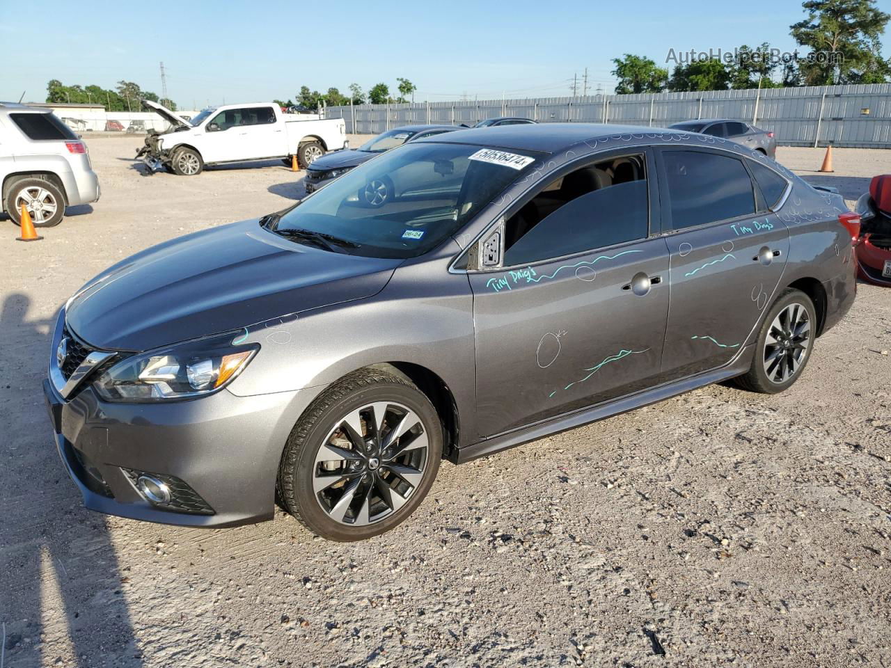 2019 Nissan Sentra S Gray vin: 3N1AB7APXKY302457