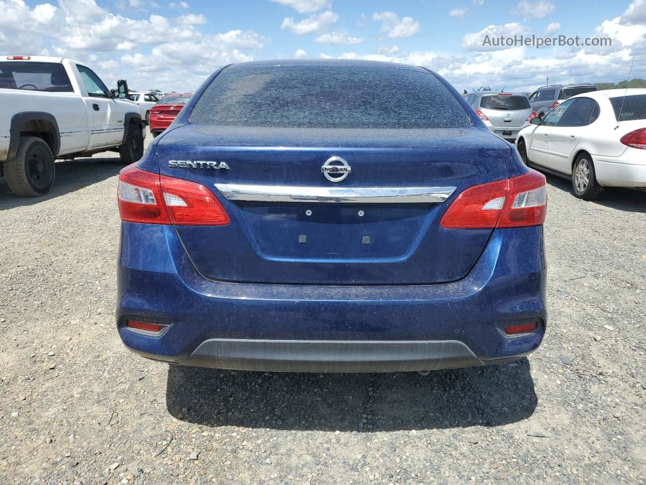 2019 Nissan Sentra S Blue vin: 3N1AB7APXKY303592