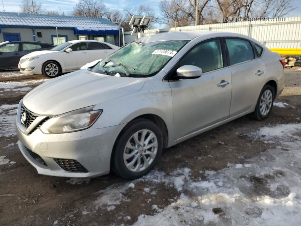 2019 Nissan Sentra S Серебряный vin: 3N1AB7APXKY309876