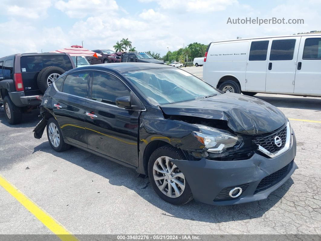 2019 Nissan Sentra S Black vin: 3N1AB7APXKY309957