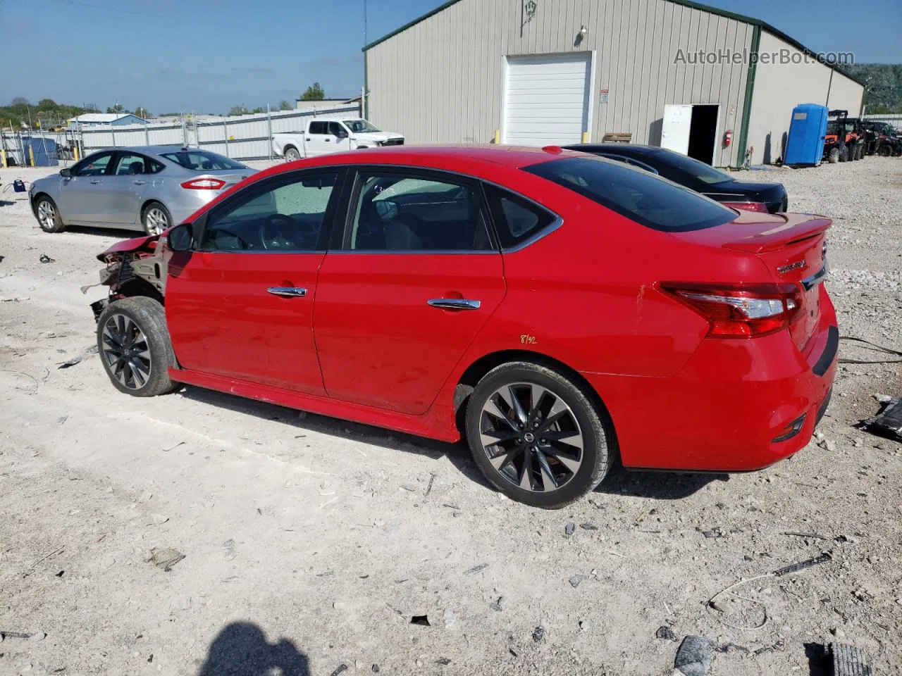 2019 Nissan Sentra S Красный vin: 3N1AB7APXKY312048