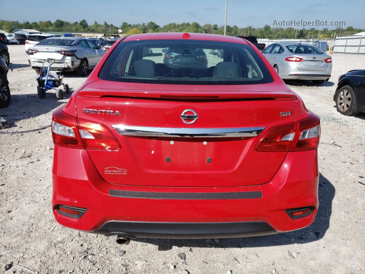 2019 Nissan Sentra S Red vin: 3N1AB7APXKY312048