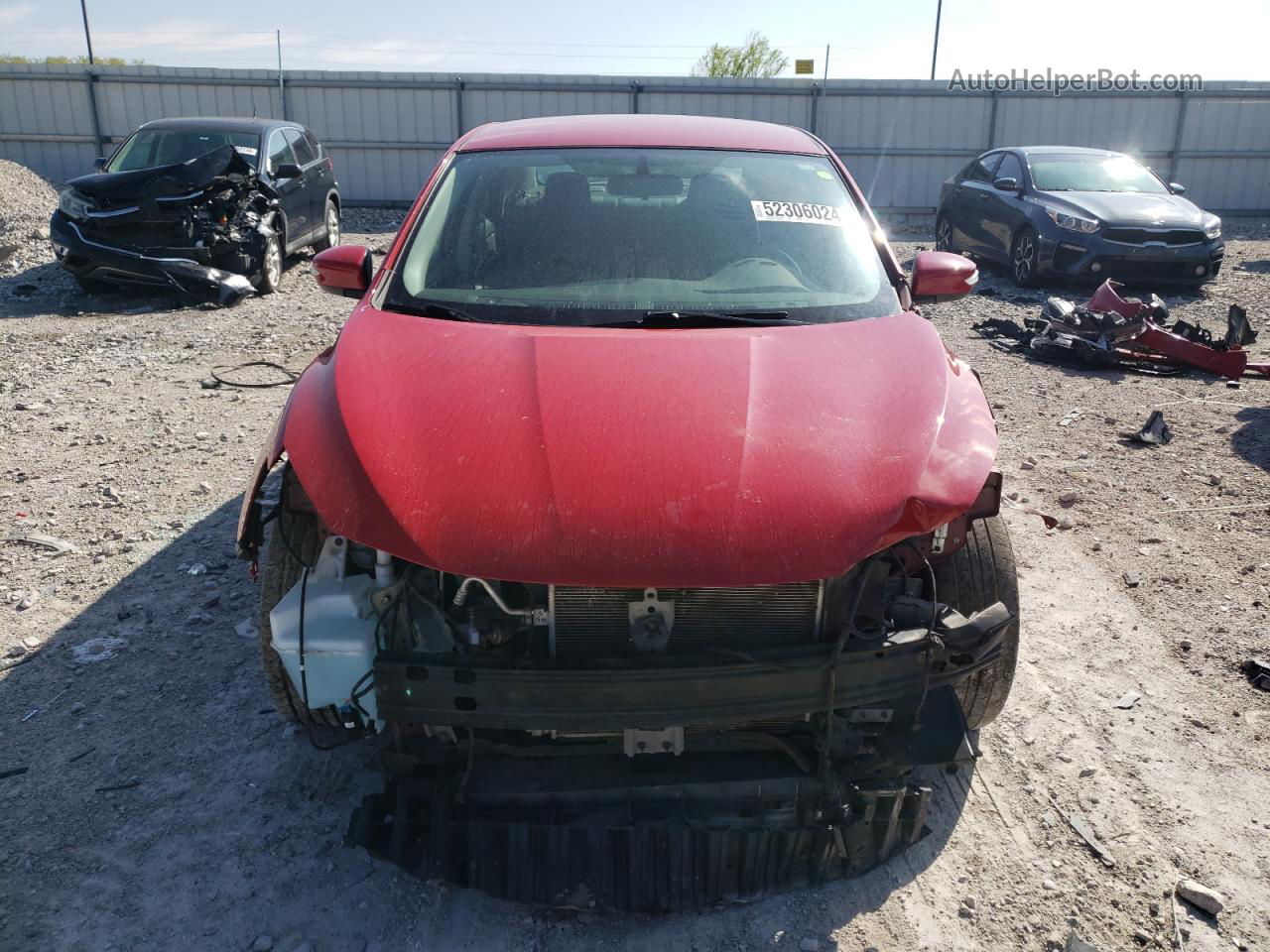 2019 Nissan Sentra S Red vin: 3N1AB7APXKY312048