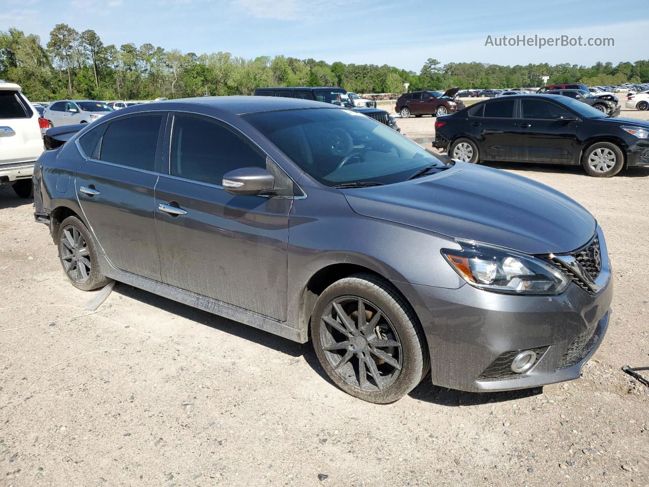 2019 Nissan Sentra S Gray vin: 3N1AB7APXKY316665