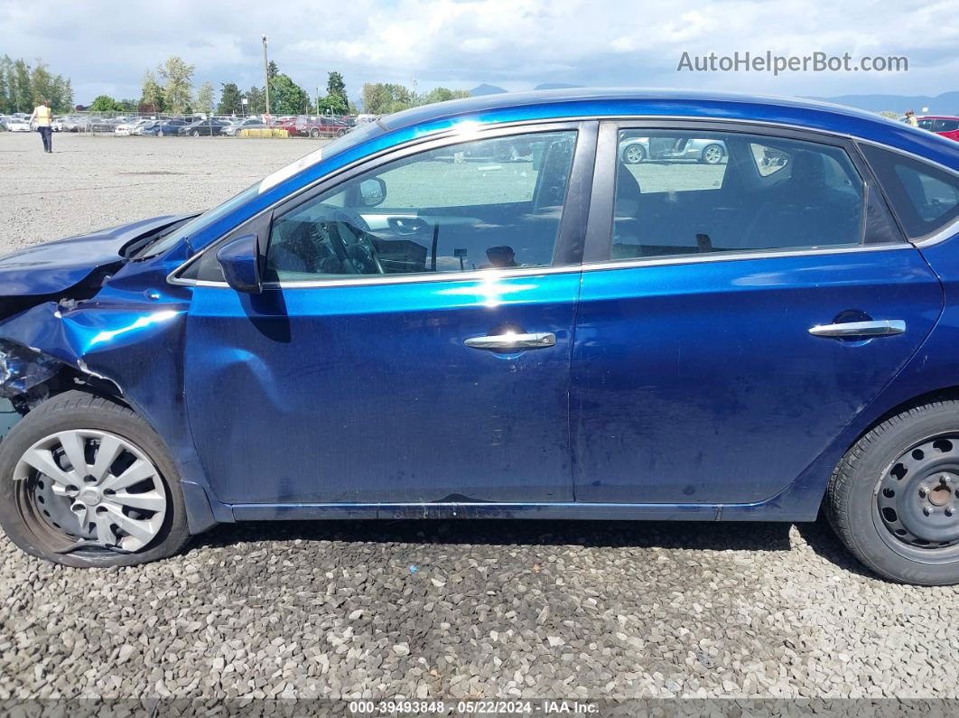 2019 Nissan Sentra S Blue vin: 3N1AB7APXKY317637