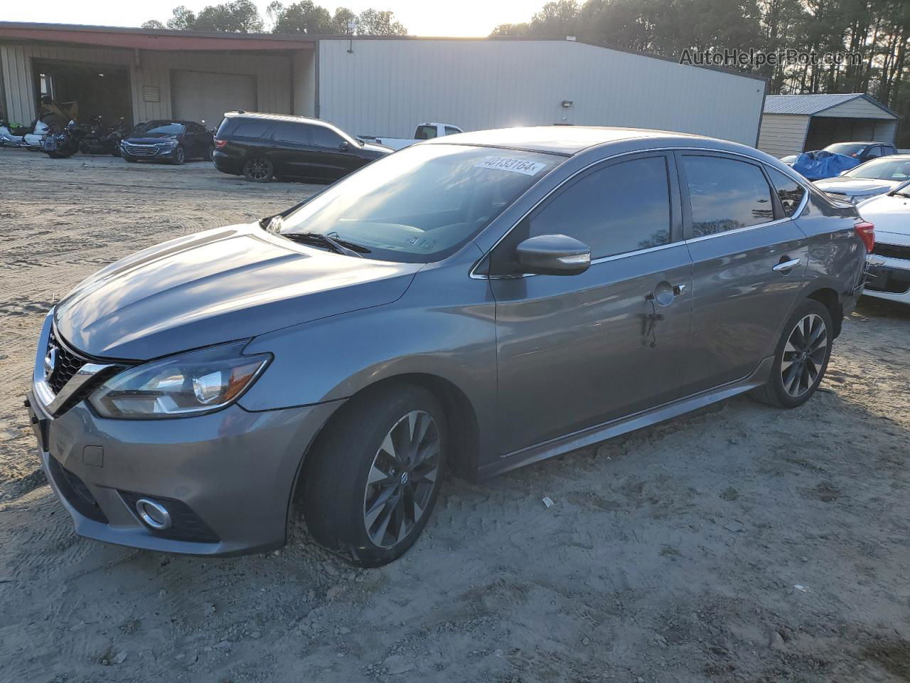 2019 Nissan Sentra S Серый vin: 3N1AB7APXKY321221