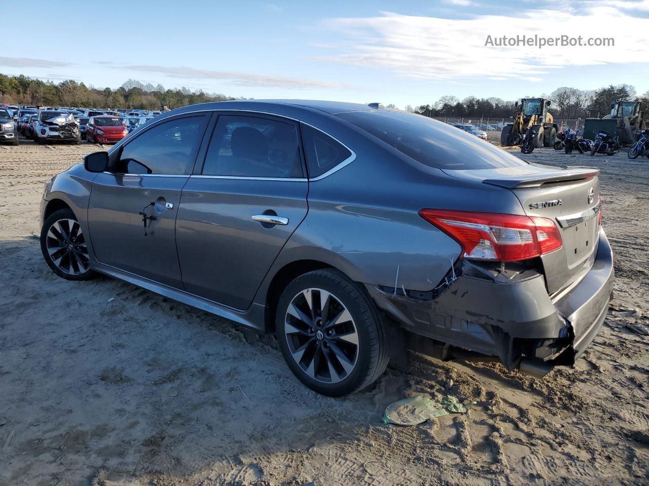 2019 Nissan Sentra S Gray vin: 3N1AB7APXKY321221