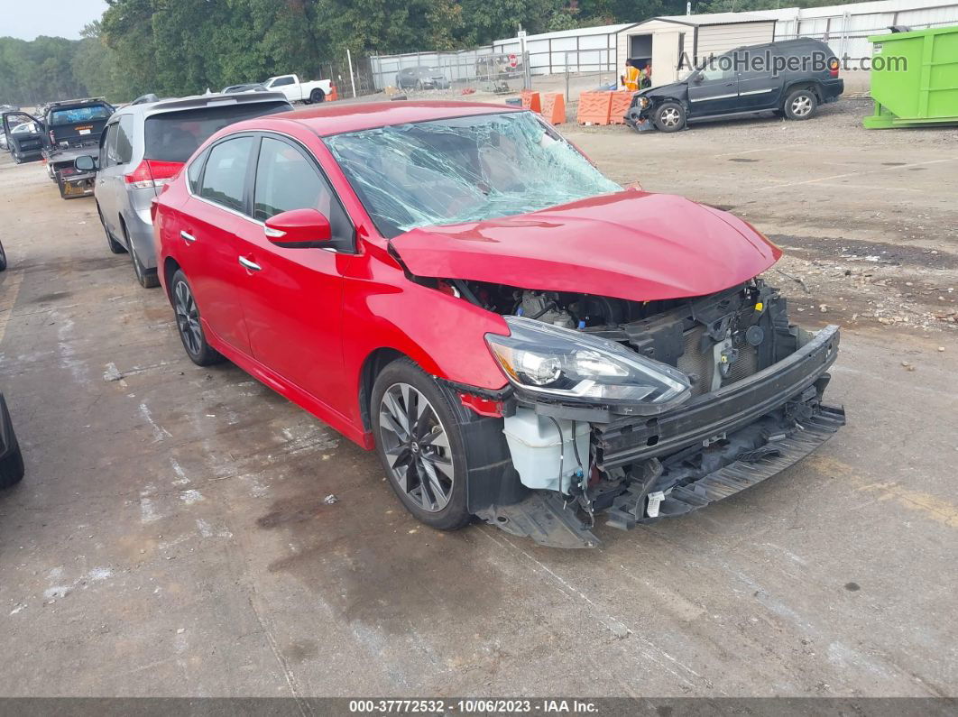 2019 Nissan Sentra Sr Red vin: 3N1AB7APXKY327391