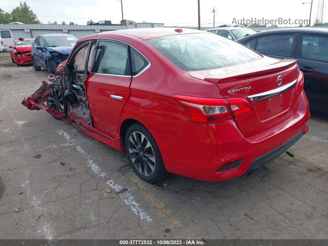 2019 Nissan Sentra Sr Red vin: 3N1AB7APXKY327391