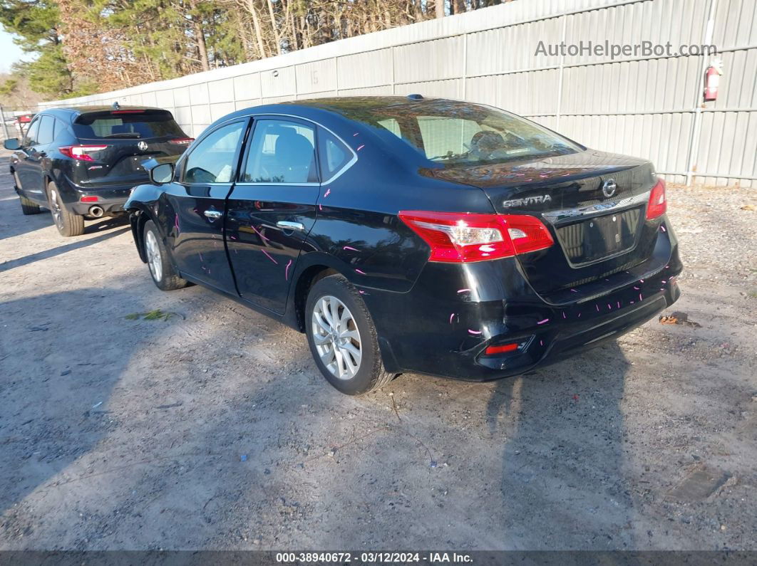 2019 Nissan Sentra Sv Черный vin: 3N1AB7APXKY329044