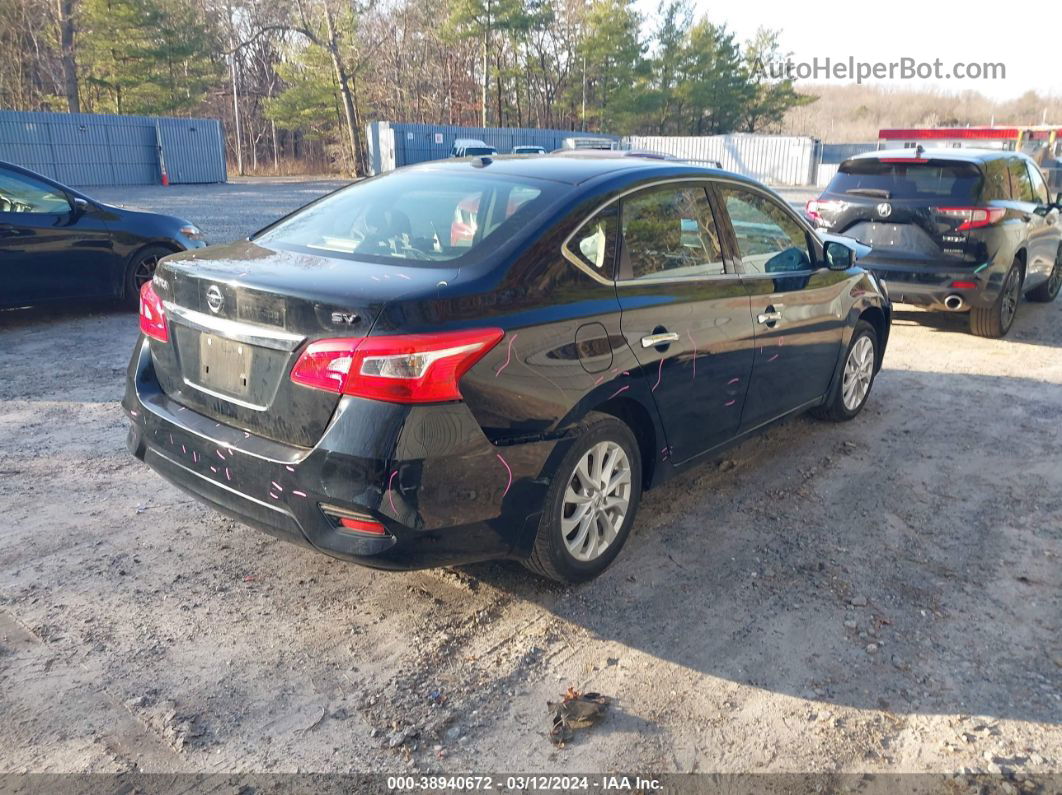 2019 Nissan Sentra Sv Черный vin: 3N1AB7APXKY329044