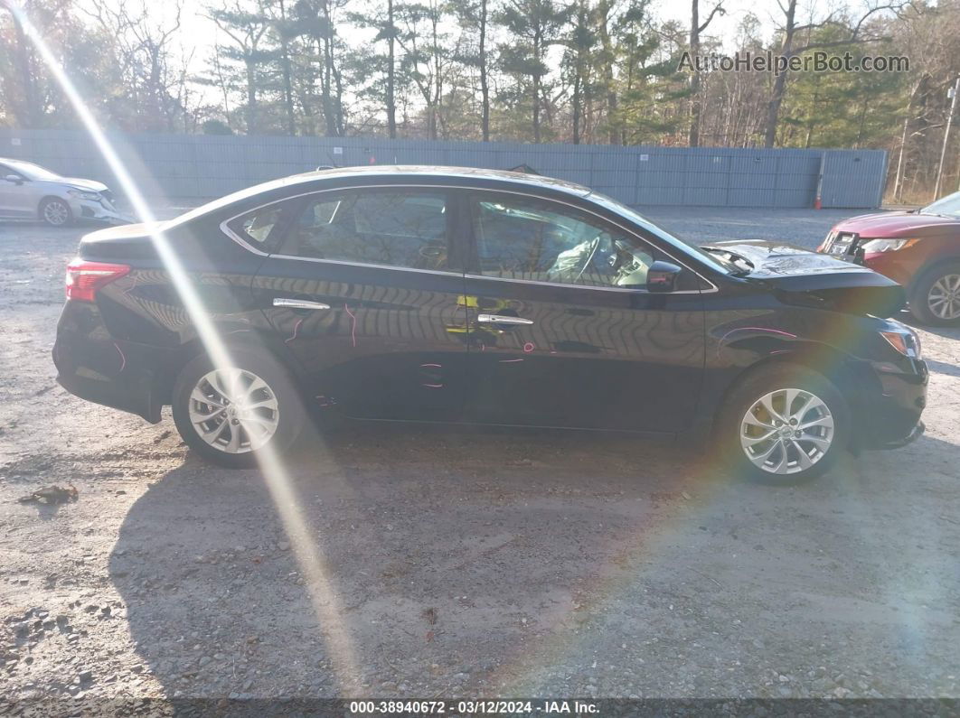 2019 Nissan Sentra Sv Black vin: 3N1AB7APXKY329044