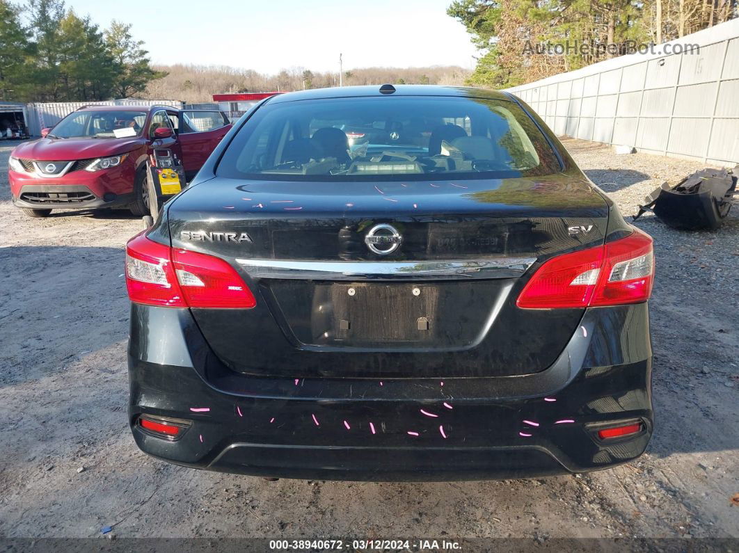 2019 Nissan Sentra Sv Black vin: 3N1AB7APXKY329044