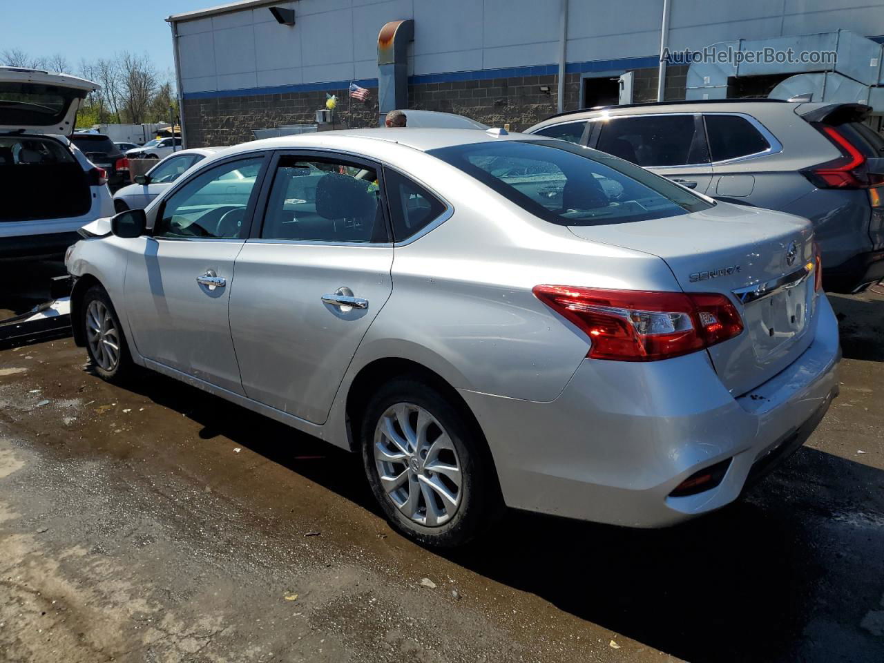 2019 Nissan Sentra S Серебряный vin: 3N1AB7APXKY329724