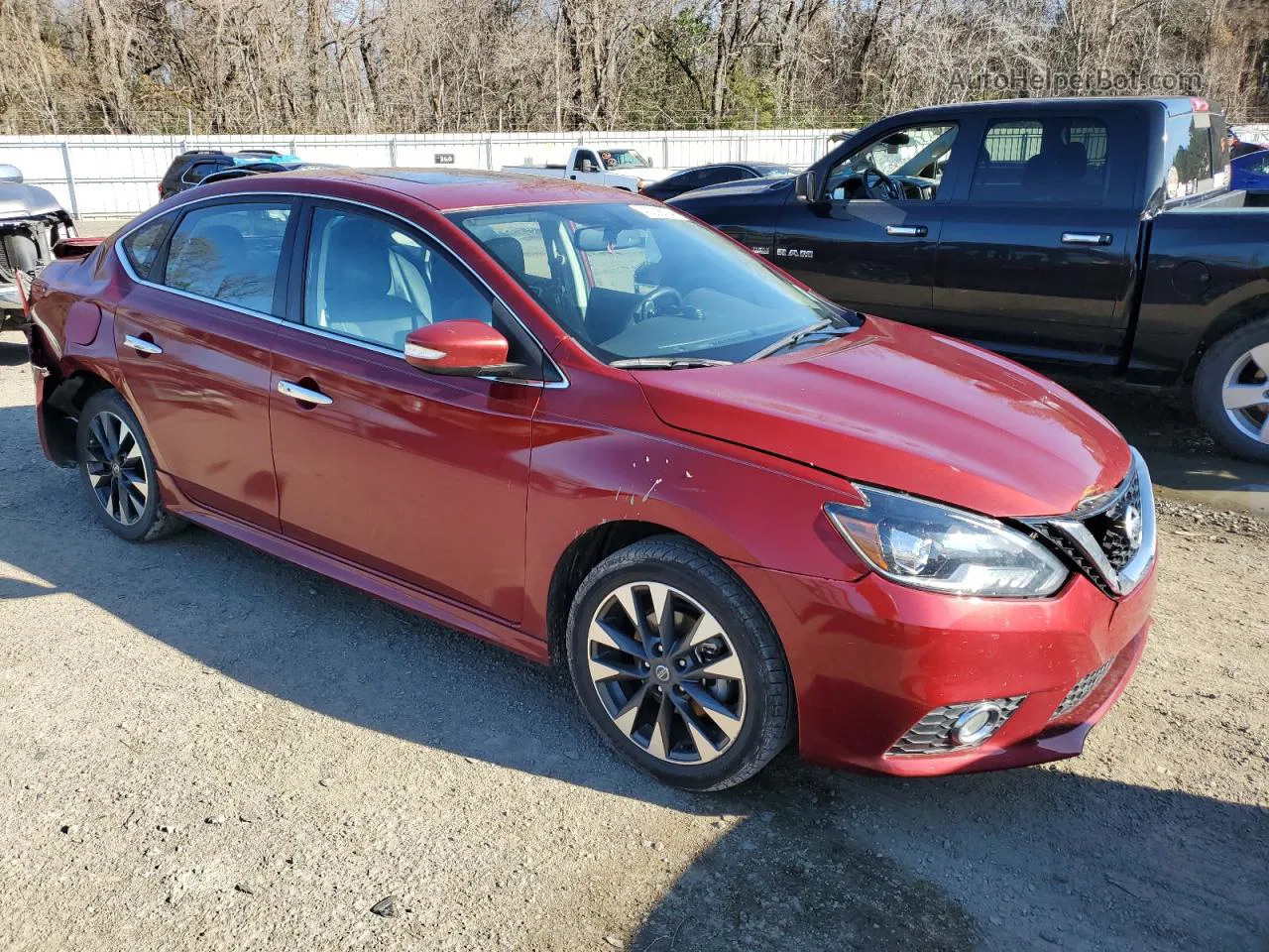 2019 Nissan Sentra S Red vin: 3N1AB7APXKY330212