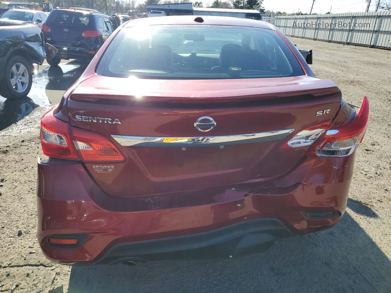 2019 Nissan Sentra S Red vin: 3N1AB7APXKY330212