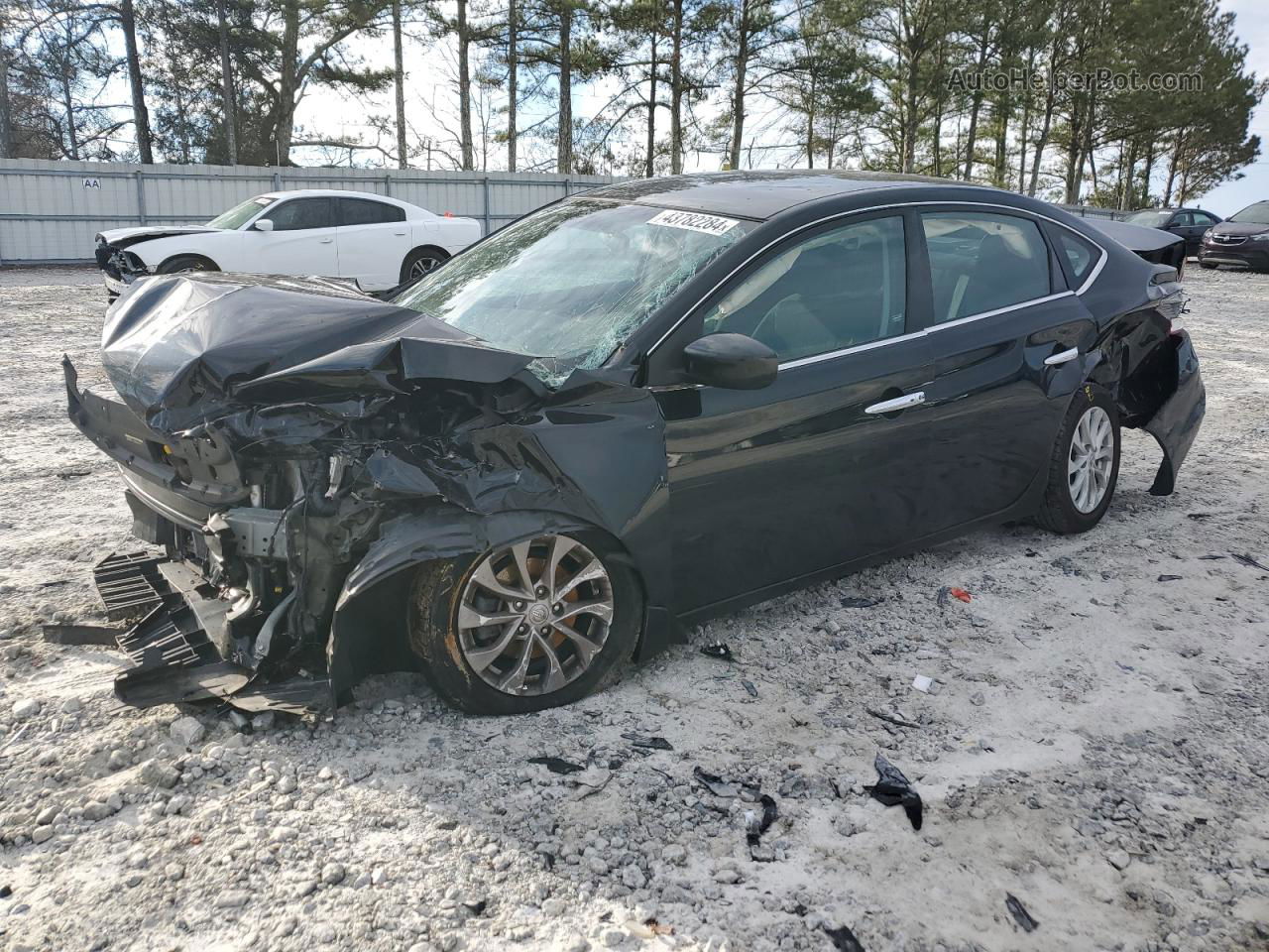 2019 Nissan Sentra S Black vin: 3N1AB7APXKY348354