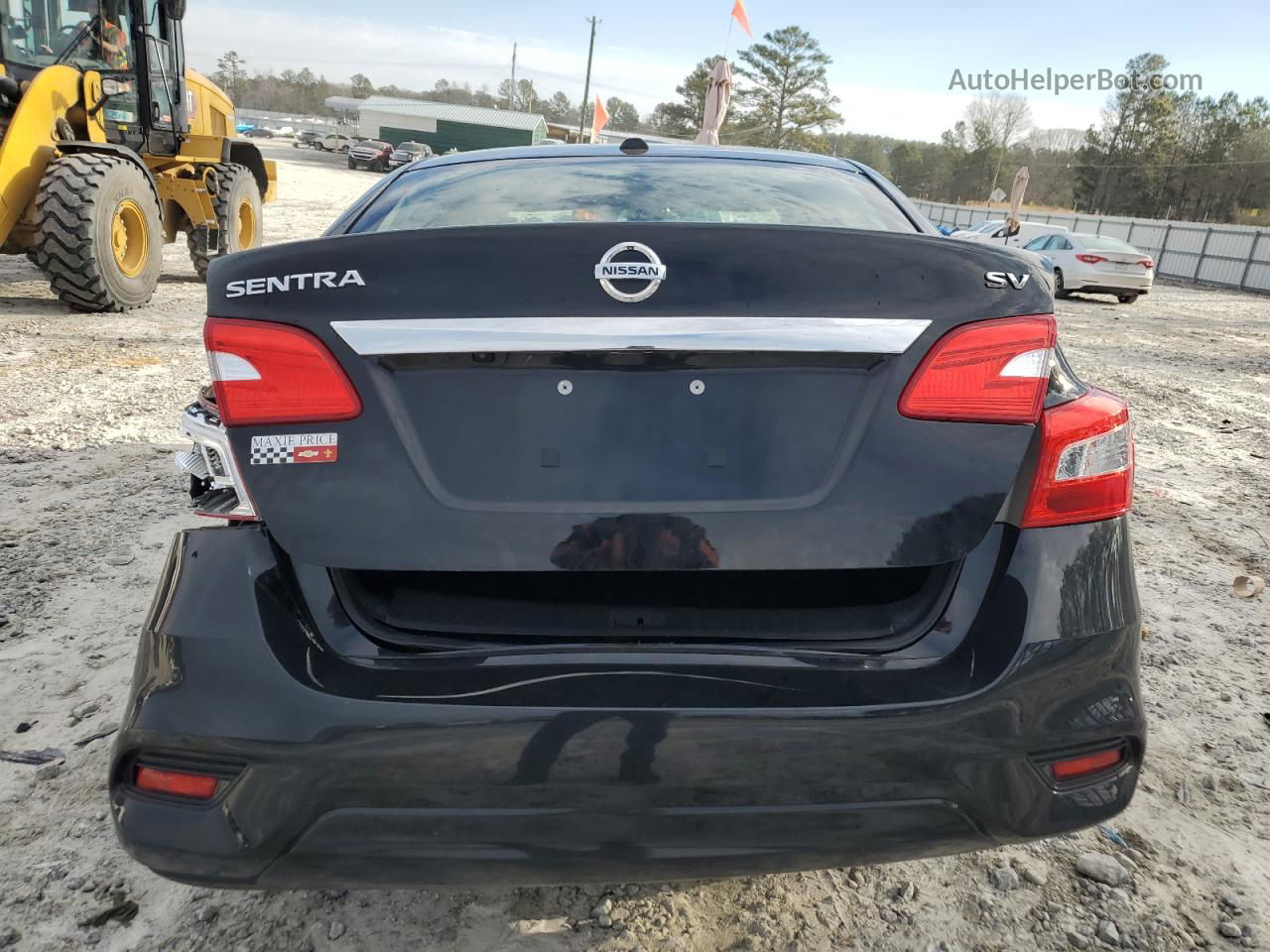 2019 Nissan Sentra S Black vin: 3N1AB7APXKY348354