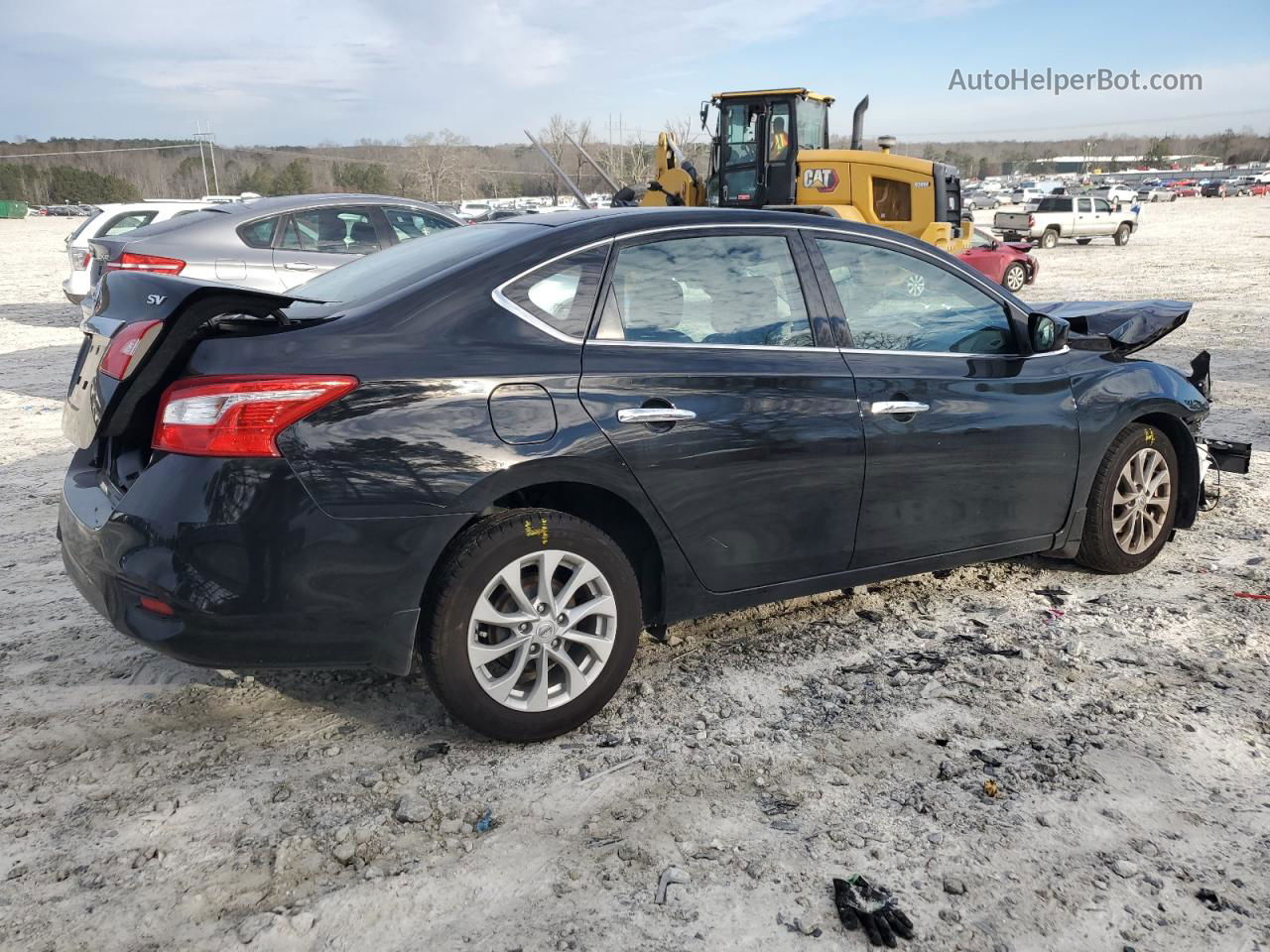 2019 Nissan Sentra S Black vin: 3N1AB7APXKY348354