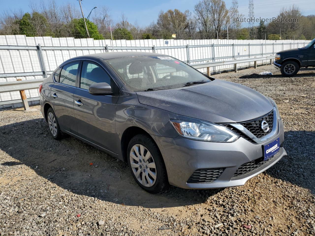 2019 Nissan Sentra S Серый vin: 3N1AB7APXKY360701