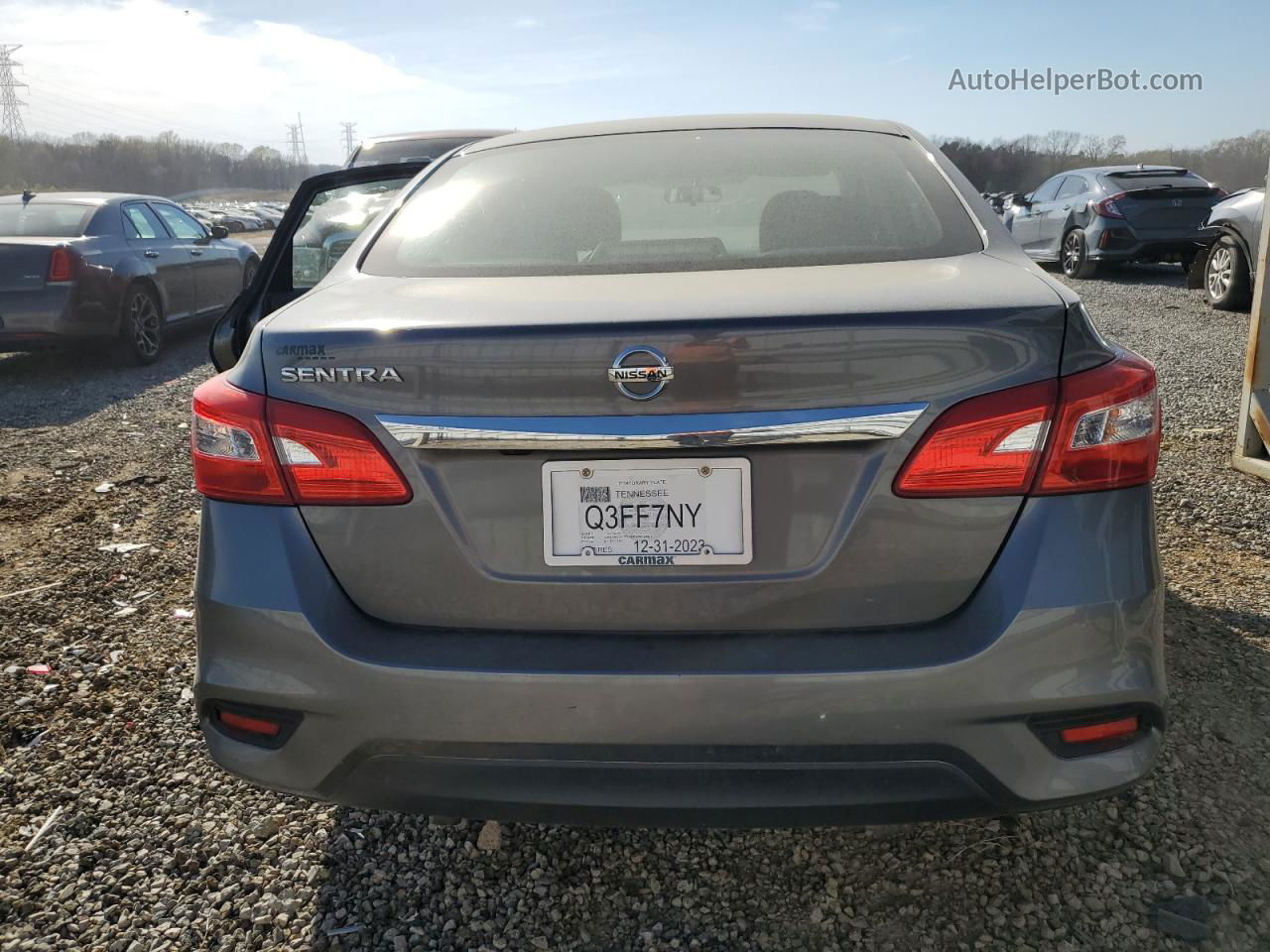 2019 Nissan Sentra S Gray vin: 3N1AB7APXKY360701