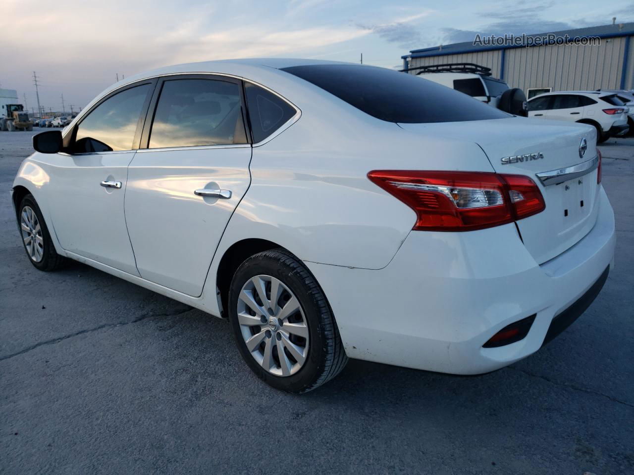 2019 Nissan Sentra S White vin: 3N1AB7APXKY373125