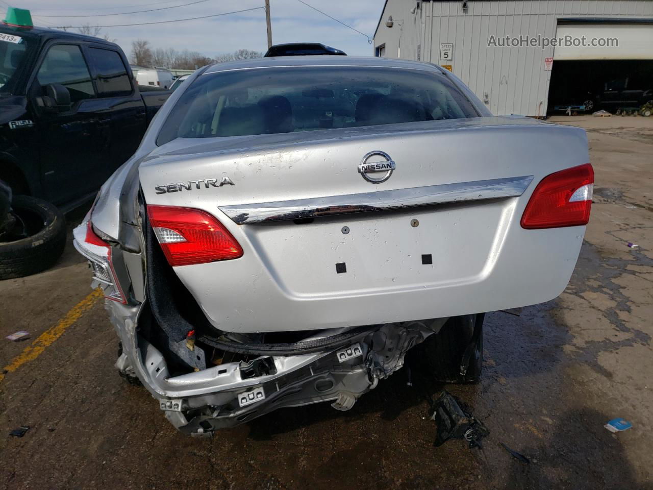 2019 Nissan Sentra S Silver vin: 3N1AB7APXKY375408