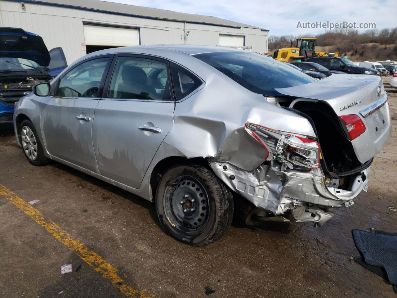 2019 Nissan Sentra S Silver vin: 3N1AB7APXKY375408