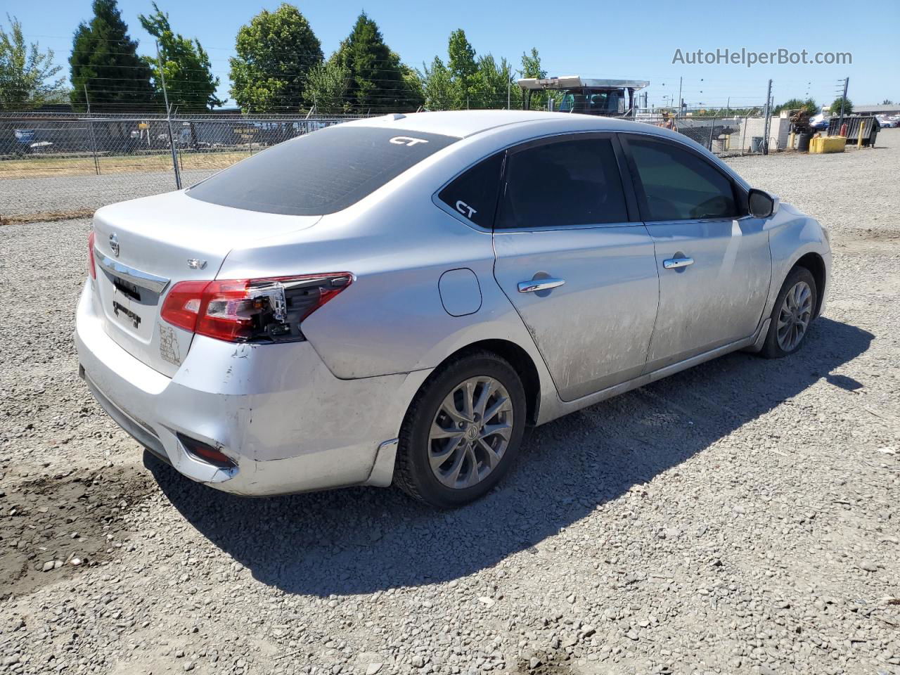 2019 Nissan Sentra S Silver vin: 3N1AB7APXKY376137