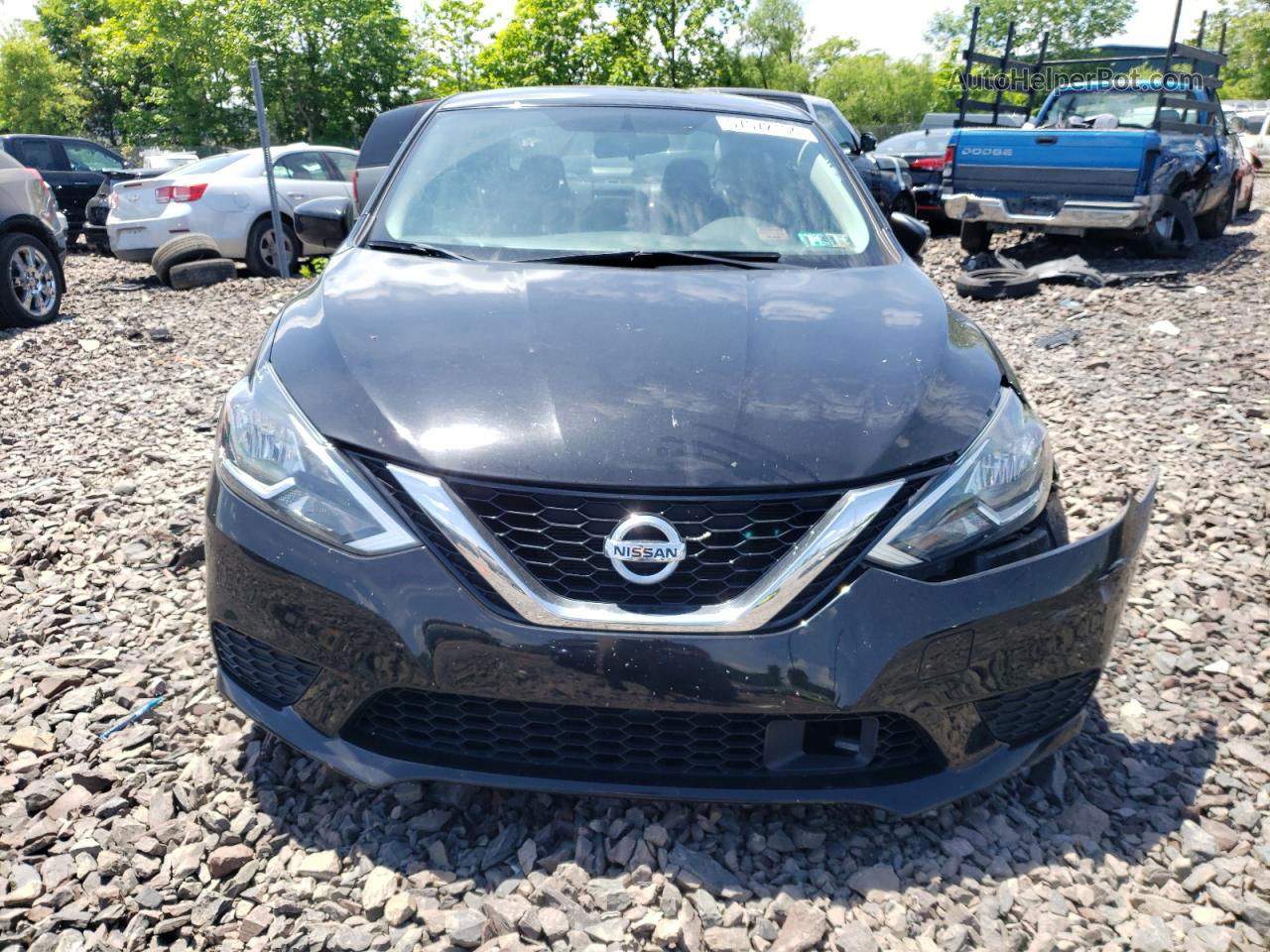 2019 Nissan Sentra S Black vin: 3N1AB7APXKY377420