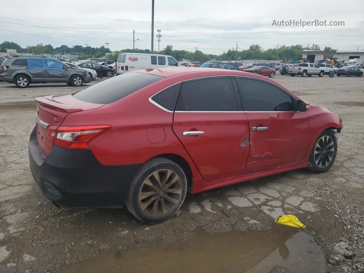 2019 Nissan Sentra S Red vin: 3N1AB7APXKY379572