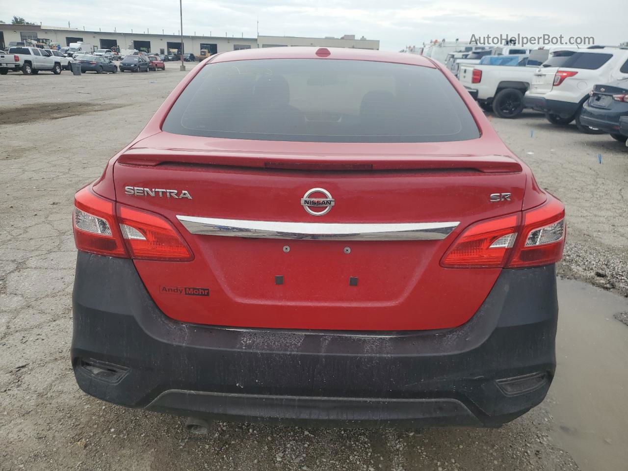 2019 Nissan Sentra S Красный vin: 3N1AB7APXKY379572