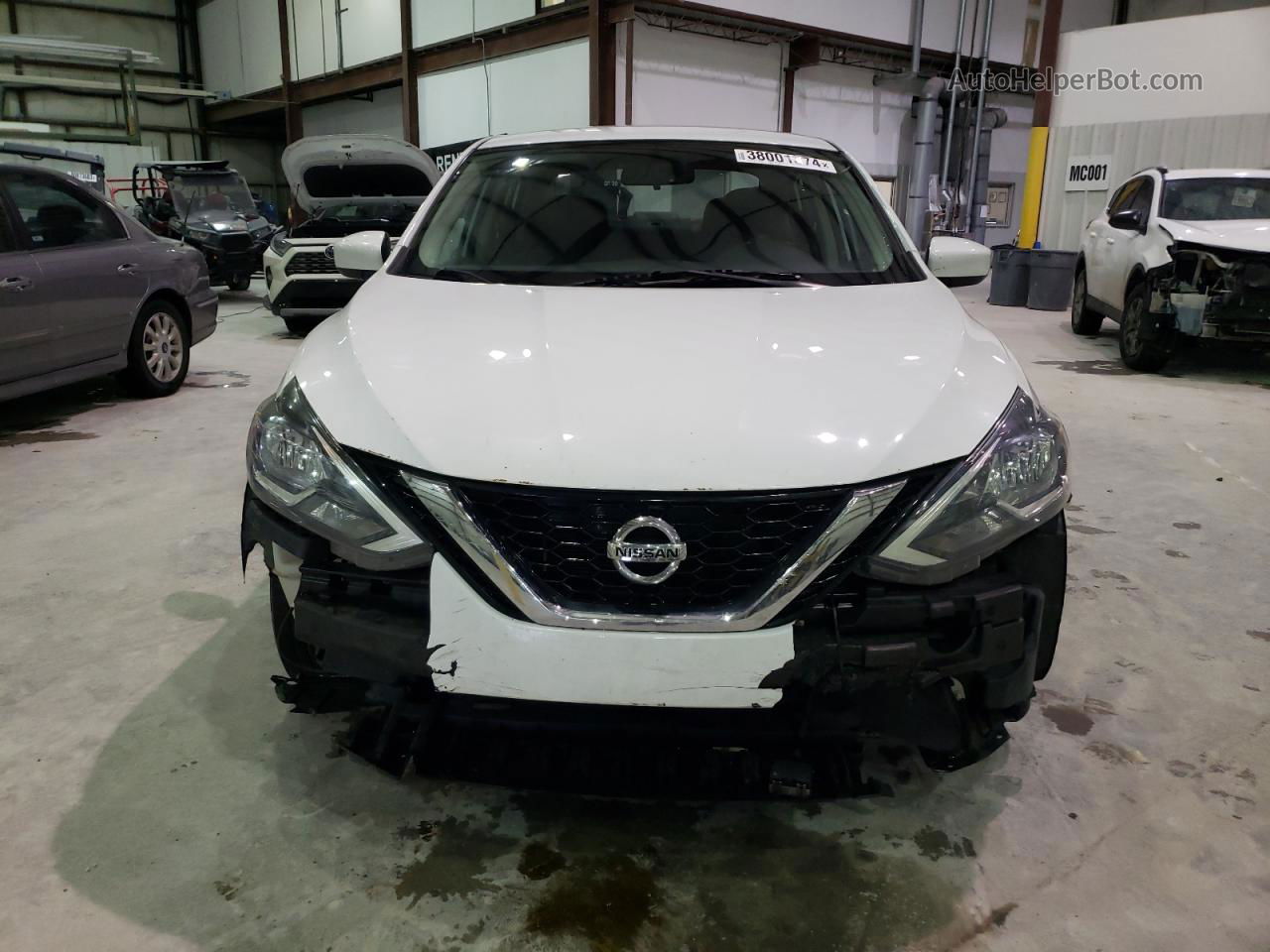 2019 Nissan Sentra S White vin: 3N1AB7APXKY383511